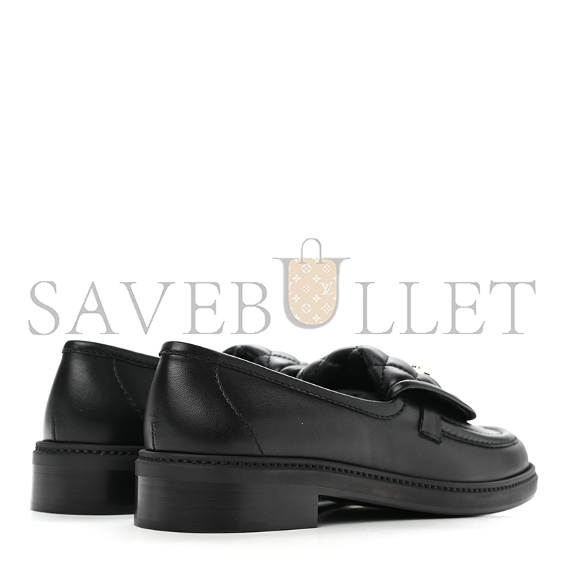 CHANEL LEATHER FLATS IN BLACK G36646 X01000 94305